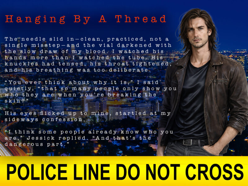 Teaser ceas with text from Hanging By A Thread