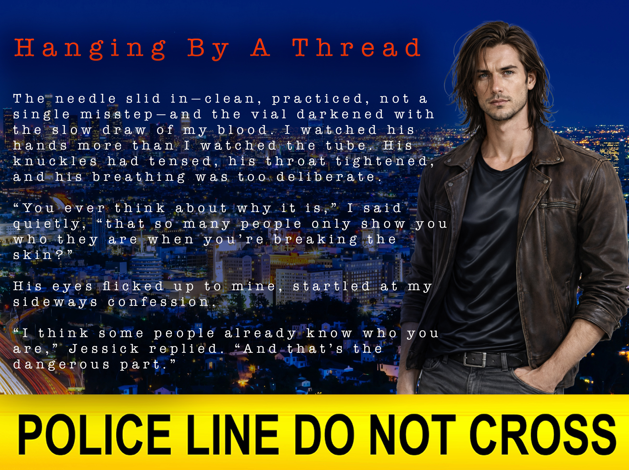 Teaser ceas with text from Hanging By A Thread